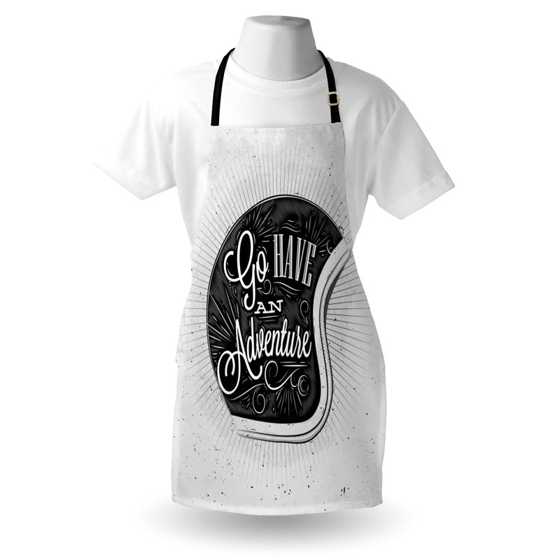 No Pattern Bib Apron