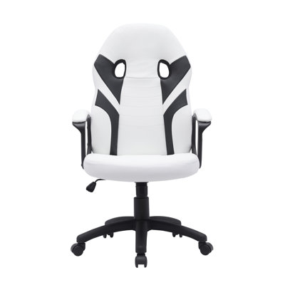 Fauteuil de jeu Zenith, blanc / noir