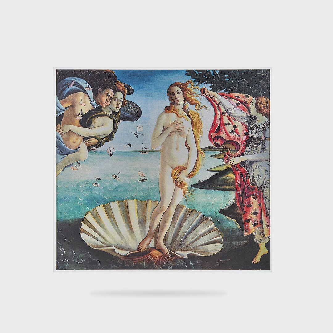 Metallbild Geburt der Venus von Sandro Botticelli