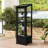 Mini Wood Greenhouse with Adjustable Shelves, Movable Storage Box and Openable Roof-114510574