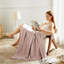 Jeté 100% coton mousseline - 4 couches de gaze tissée avec frange, couverture douce, légère et respirante pour le lit, le canapé ou le voyage-116850064-116850065