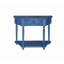 Élégante table de bout sculptée à 1 tiroir avec rangement, parfaite pour un décor campagnard moderne et pratique-2045767968