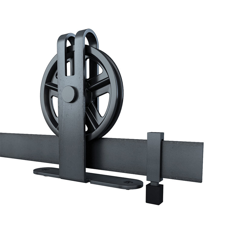 Wagon Top-Mount Hardware Kit With 78" Track, Raw Steel