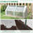 Outsunny 6' X 3' X 3' Portable Greenhouse, Garden Green House With 2 PE/Plastic Covers, Steel Frame And 2 Roll Up Windows
