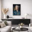 Œuvre d'art de style rococo, images de personnages de cour européenne, impression sur toile encadrée-123634078-123634082