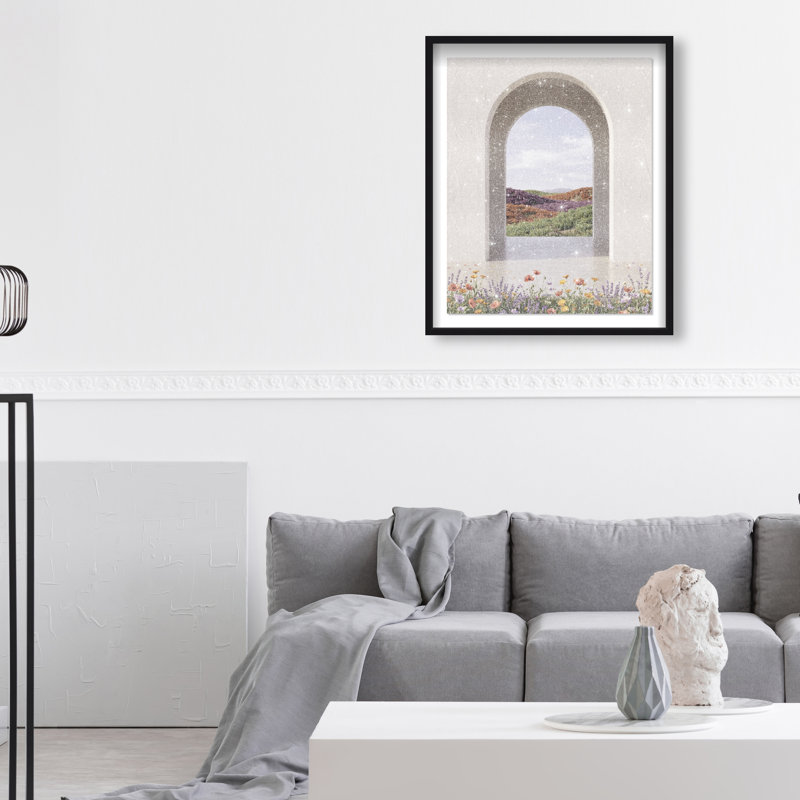 Window to Paradise Shadowbox Landscape & Nature Print by Oliver Gal, Black Frame, 16 x 20, 21.5"H x 17.5"W, Black Shadowbox