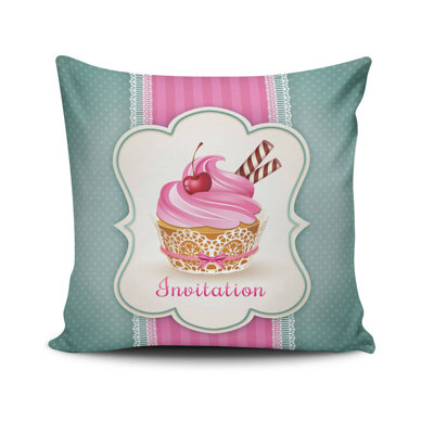 Millings Cotton/Polyester Throw Square Indoor/Outdoor Pillow Cover & Insert