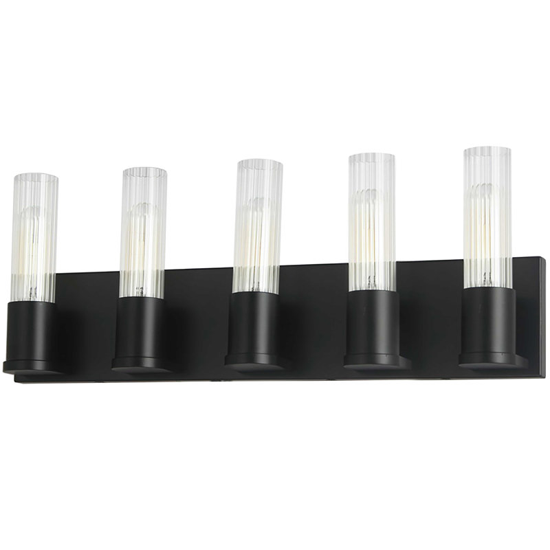 Leanan 5 - Light Dimmable Vanity Light, Matte Black