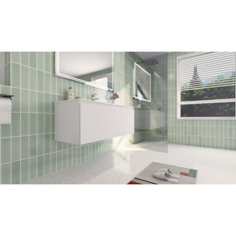 Ensemble de meuble-lavabo mural simple 48 po Mulhouse