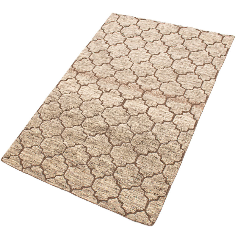 Tapis de surface en laine 5 pi 3 po x 7 pi 11 po main one-of-kind-noué la 2010 Grogan
