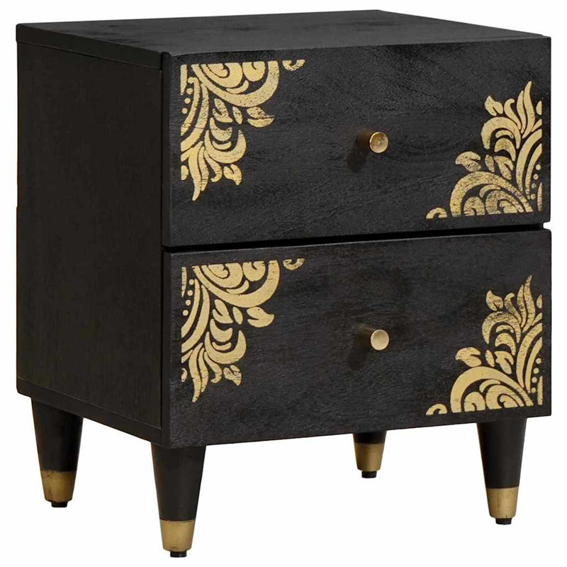 40cm W Solid Wood Bedside Table