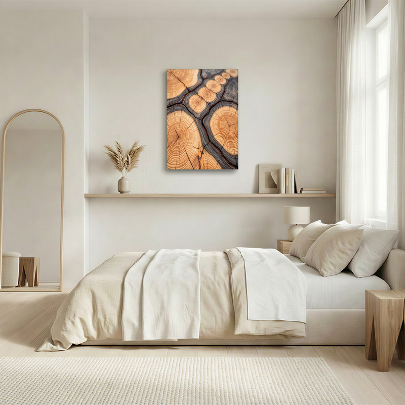 Art mural sur toile en bois, H 12 po x l 18 po