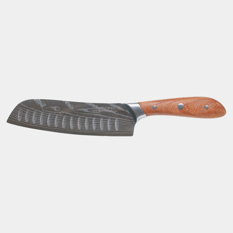 Swiss Diamond 7" Damascus Santoku Knife