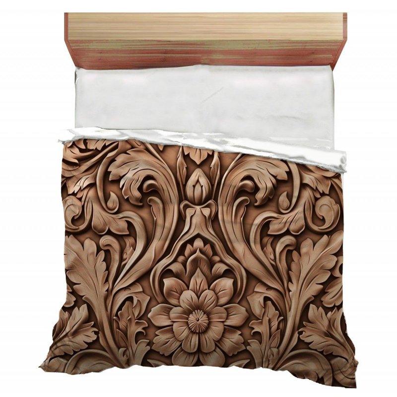 Abstract Waves Microfiber Duvet Cover, Twin Comforter