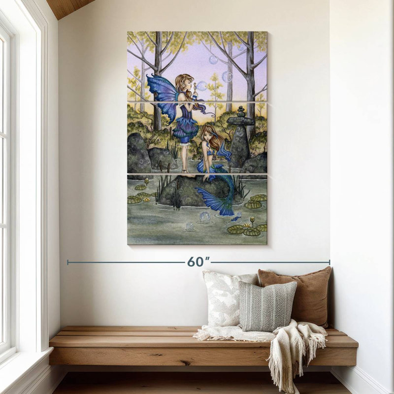 Kelan Second Cousins, 50" H x 32" W