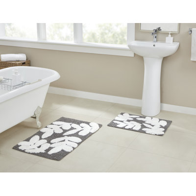 Tapis pour salle de bain en mélange de coton Riky