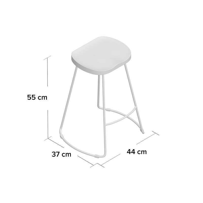 Margaret Counter Stool with Metal Frame, Gold