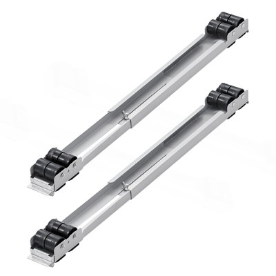 Heavy Duty Furniture Appliances Rollers, 660 Lbs Total Load, Extendable Appliance Rollers Mobile Washing Machine Base, Fridge Stand Dolly Movers For Refrigerators, Dryers, Dishwashers, White