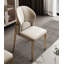 Chaise de salle à manger moderne et simple en cuir ultra fin