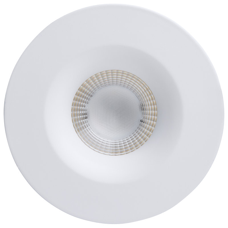 10 Watt LED Direct Wire Downlight Remote Driver CCT Selectable Dimmable Round Black Finish, White