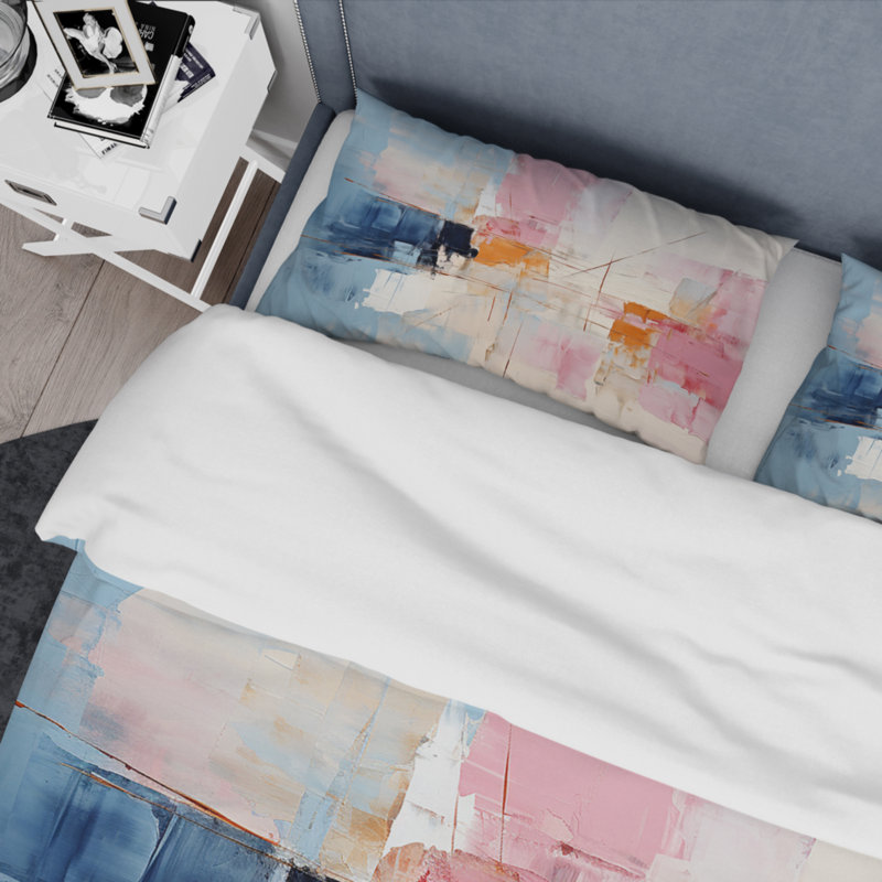 Abstract Patchwork IV BeddingMicrofiber / Polyester Duvet Cover Set, Queen Duvet Cover + 2 Standard Shams