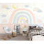 Papier peint amovible étoiles avec arc-en-ciel-99178887