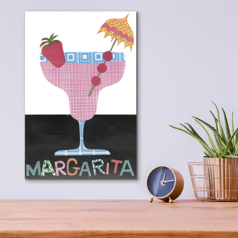 «Mix Me a Drink IV» par Regina Moore, art mural en verre acrylique, 16 po x 24 po, H 16 po x l 12 po x P 0,13 po