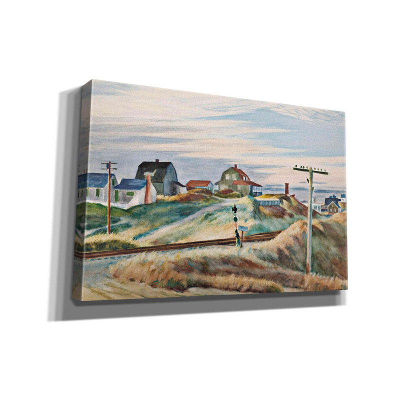 «Red At Barrel Studio» par Edward Hopper, art numérique sur toile, «Red Barrel Studio», H 12 po x l 18 po x P 0,75 po