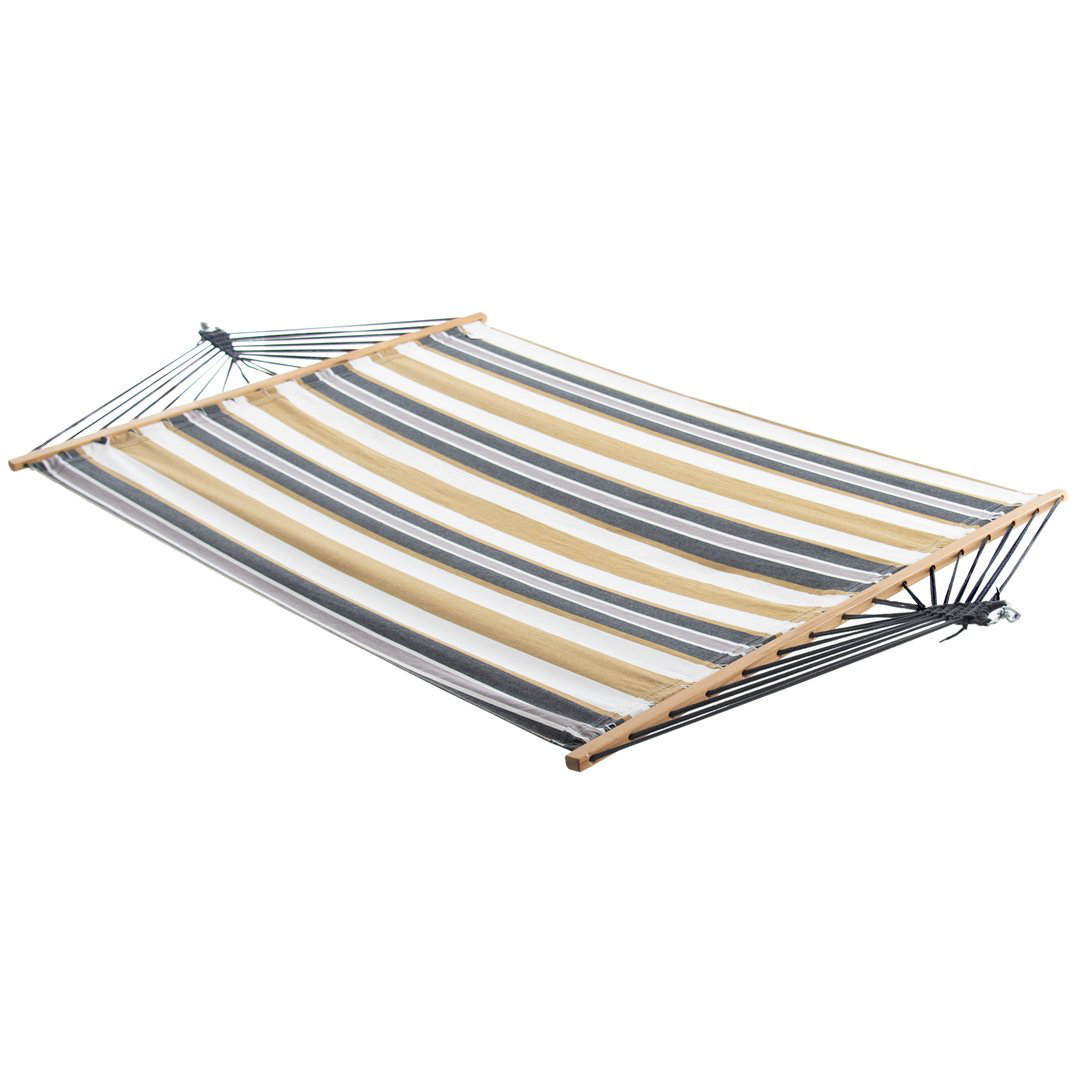 Vivere Double Cotton Spreader Bar Hammock Arlmont & Co. Hammock