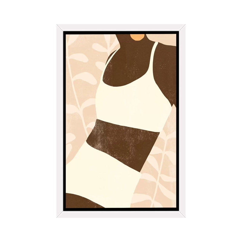 «Sunbather II», reproduction d'art, H 60 po x l 40po x P 1,5 po, Cadre blanc