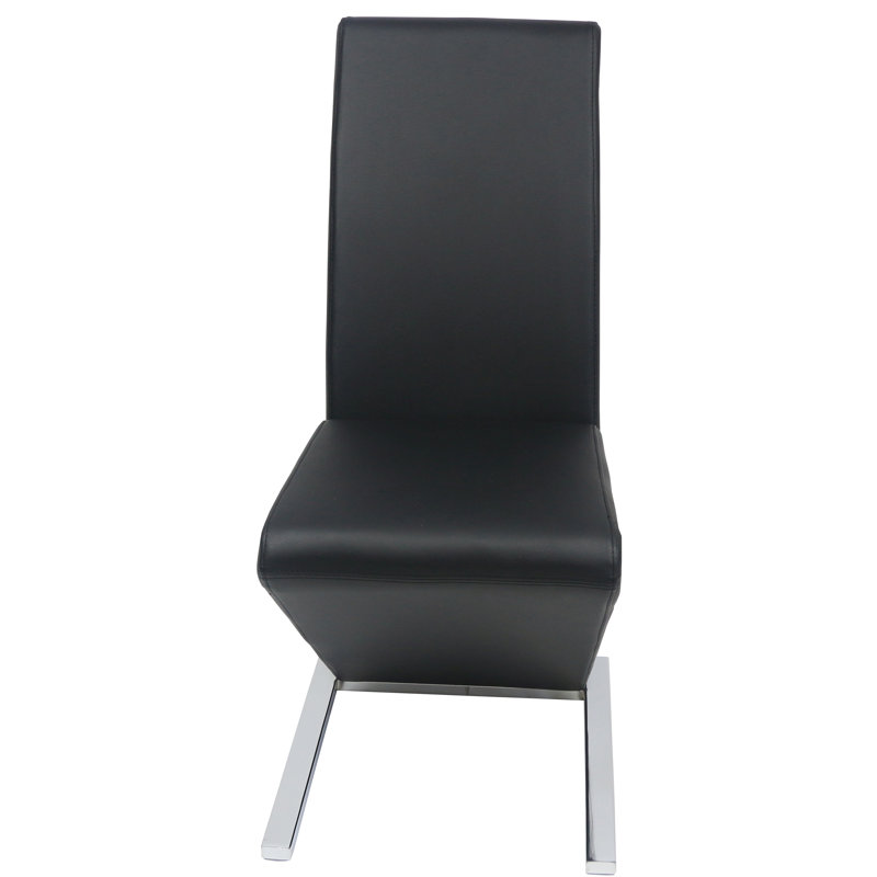 Chaise rembourrée Willaurie, Noir