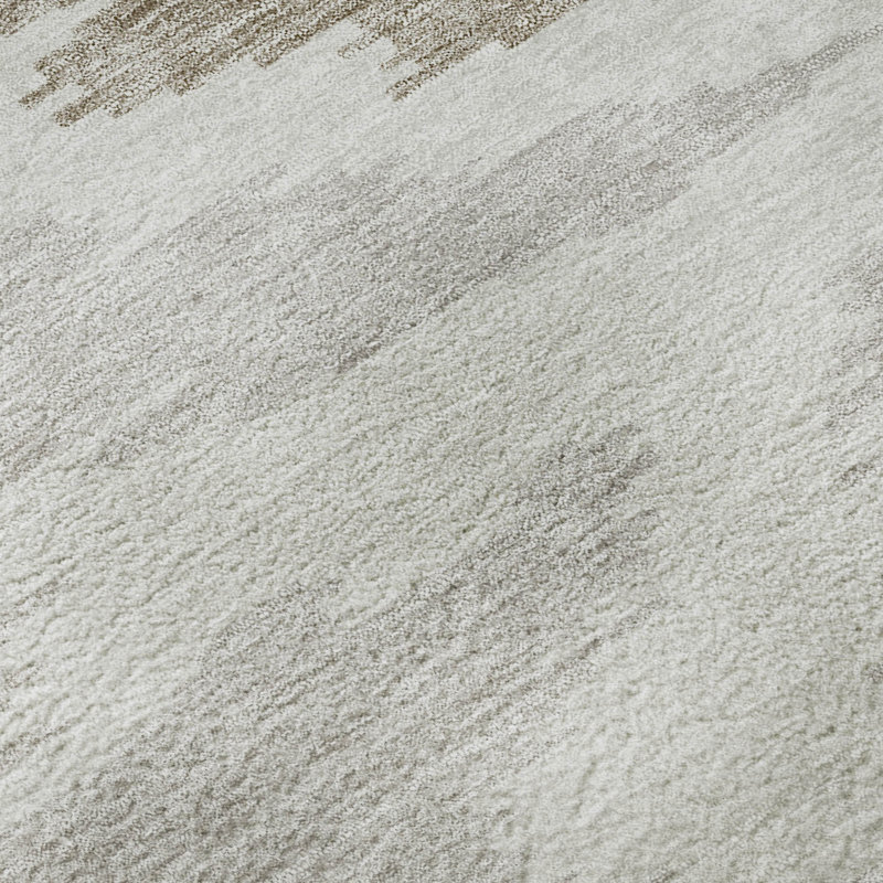 Tapis ivoire de qualité supérieure lavable à la machine, Rectangle 1 pi 8 po x 2 pi 6 po