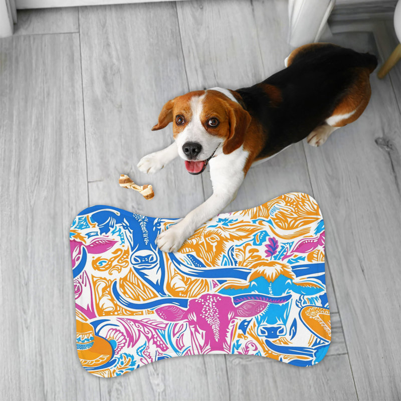 Chic Western Motifs - Tapis d'alimentation en os 1 pièce