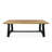 Morones Rectangular Reclaimed Teak 6 Person Indoor Outdoor Dining Set