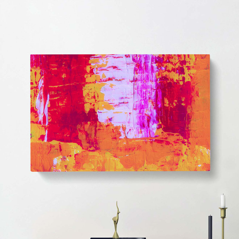 Abstract Art Painting Vol.193 by S.Johnson - Wrapped Canvas Painting, 40cm H x 60cm W x 3cm D