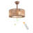 Agneda 18" Reversible Ceiling Fan with Remote Control