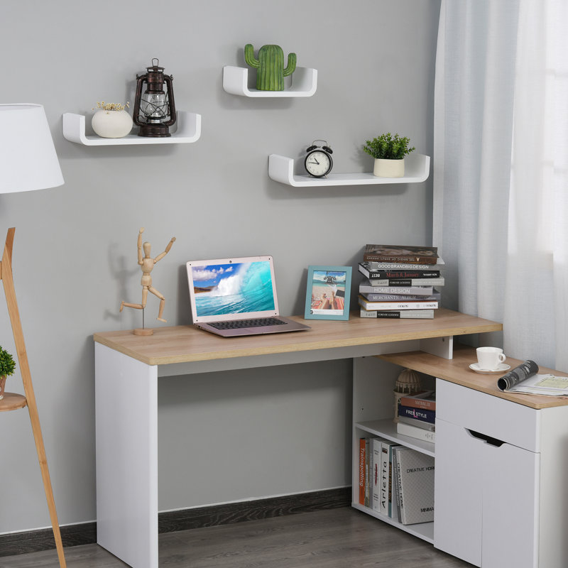 3 Piece U-Shaped Floating Shelf