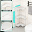 Serviteur de douche en coin - Organisateur à 3 niveaux antirouille avec pieds réglables et porte-savon-603070910