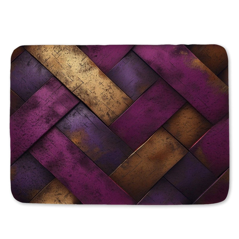 Ramiro Microfiber / Microsuede Non-Slip Bath Mat, 17"W x 24"L