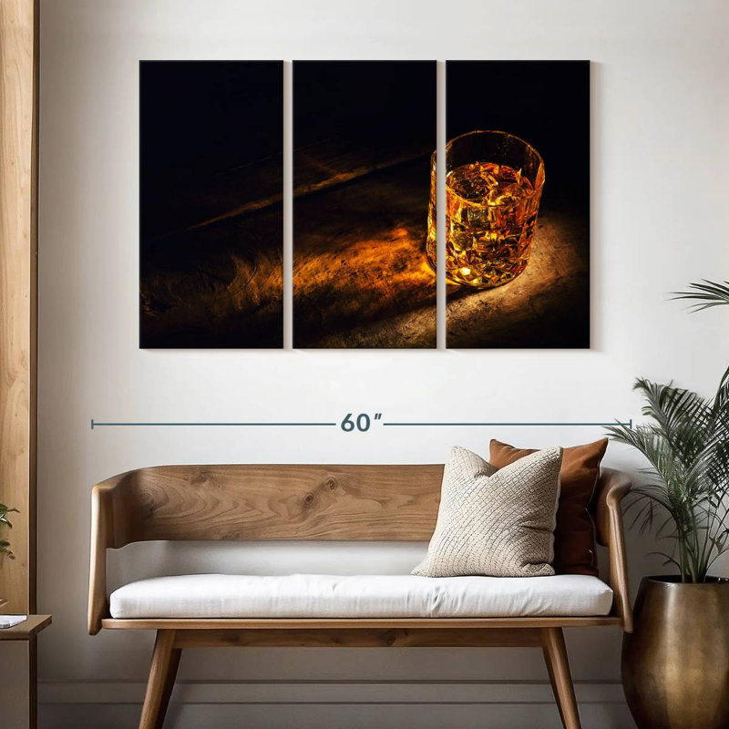 Yarlin Golden Whiskey, 32" H x 50" W