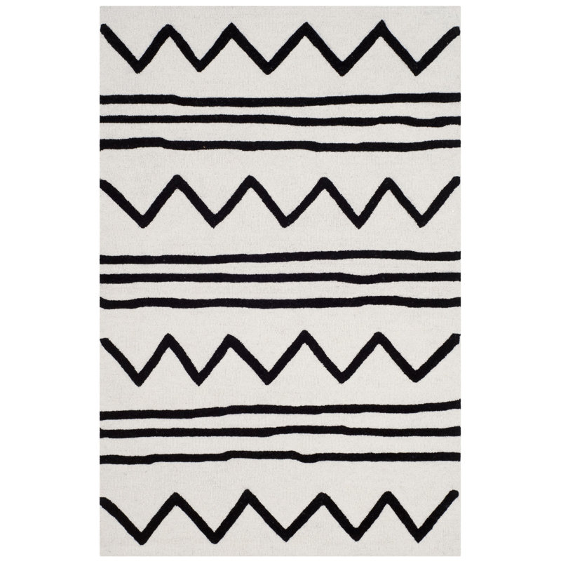 Santario Hand Tufted Wool Rug, Rectangle 6' x 9'
