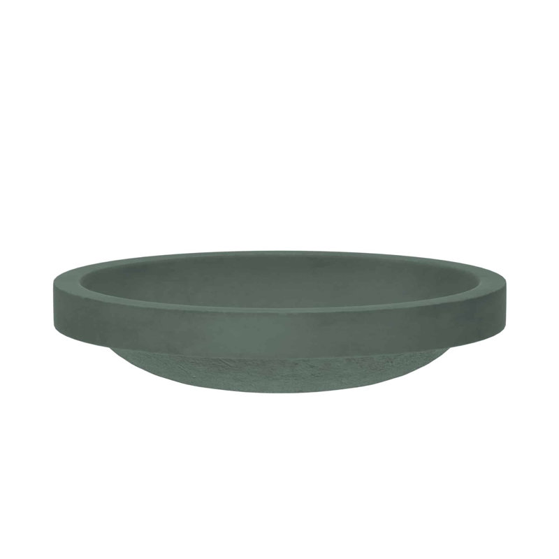 Tolosa Stone Handmade Oval Drop-in Bathroom Sink, Forest
