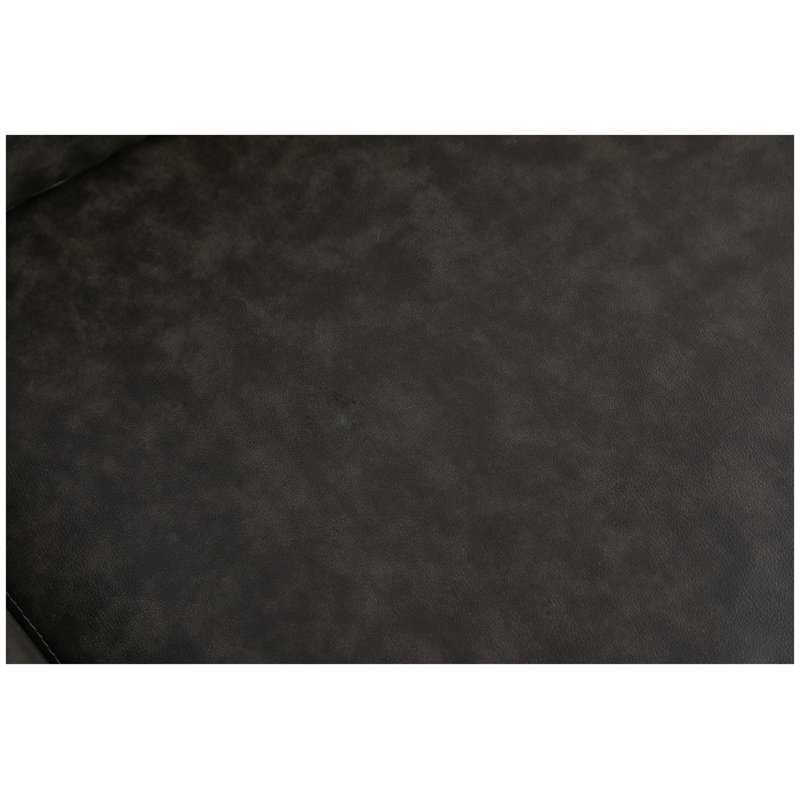 Canapé 3 places gris en cuir polyuréthane