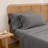 BESTOUCH Sheet Set 100% Washed Cotton Linen Feel Lightweight-115162025-115162029