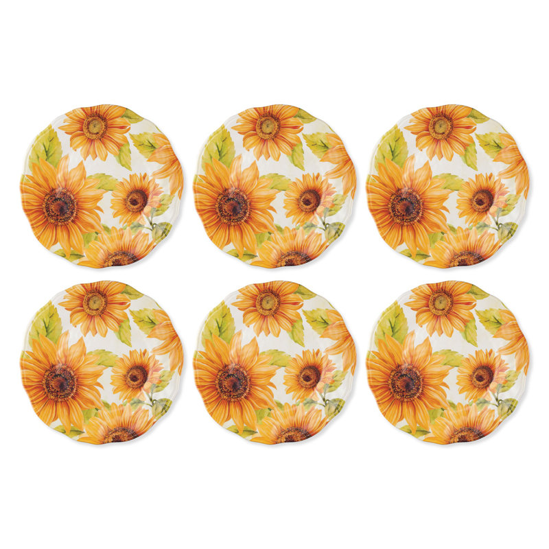 Sunflower, 11" Melamine Plate S6