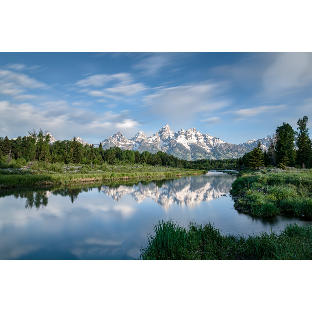 Teton Reflections von Calvin Jennings - Leinwandbild