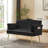 BLACK 2 SEATER SOFA