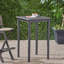 Table de bar d'extérieur carrée en bois-563487576