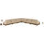 Canapé modulaire rembourré en tissu de chenille de 167,75 po Turin-269473100-269473101
