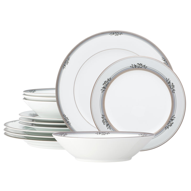 Service de table 12 pièces, service pour 4 Noritake Laurelvale